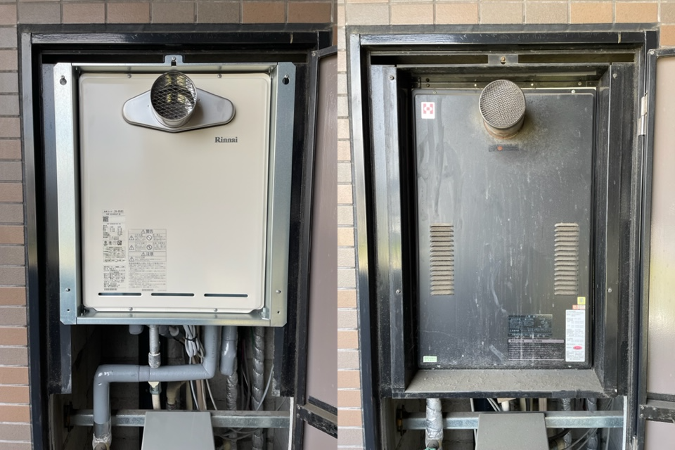 マンション PS扉内設置型 珍しいガスふろ給湯器を取替えました。名古屋市港区 | 給湯器本舗ブログ-名古屋の給湯器は安心対応の給湯器本舗