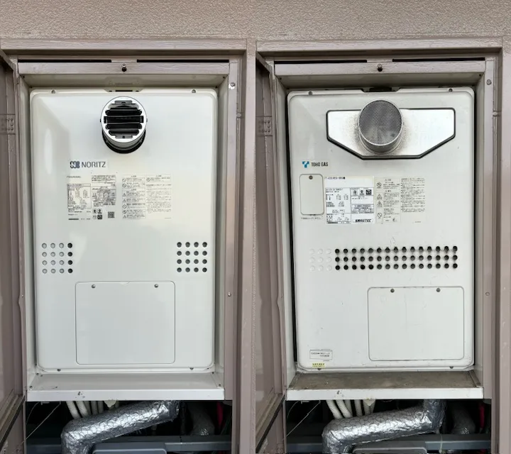 愛知県稲沢市　マンション、ノーリツ、ガス温水暖房付ふろ給湯器「GTH-2417SAWX3H-T」を「GTH-2454SAW6H-T」へ取替え。
